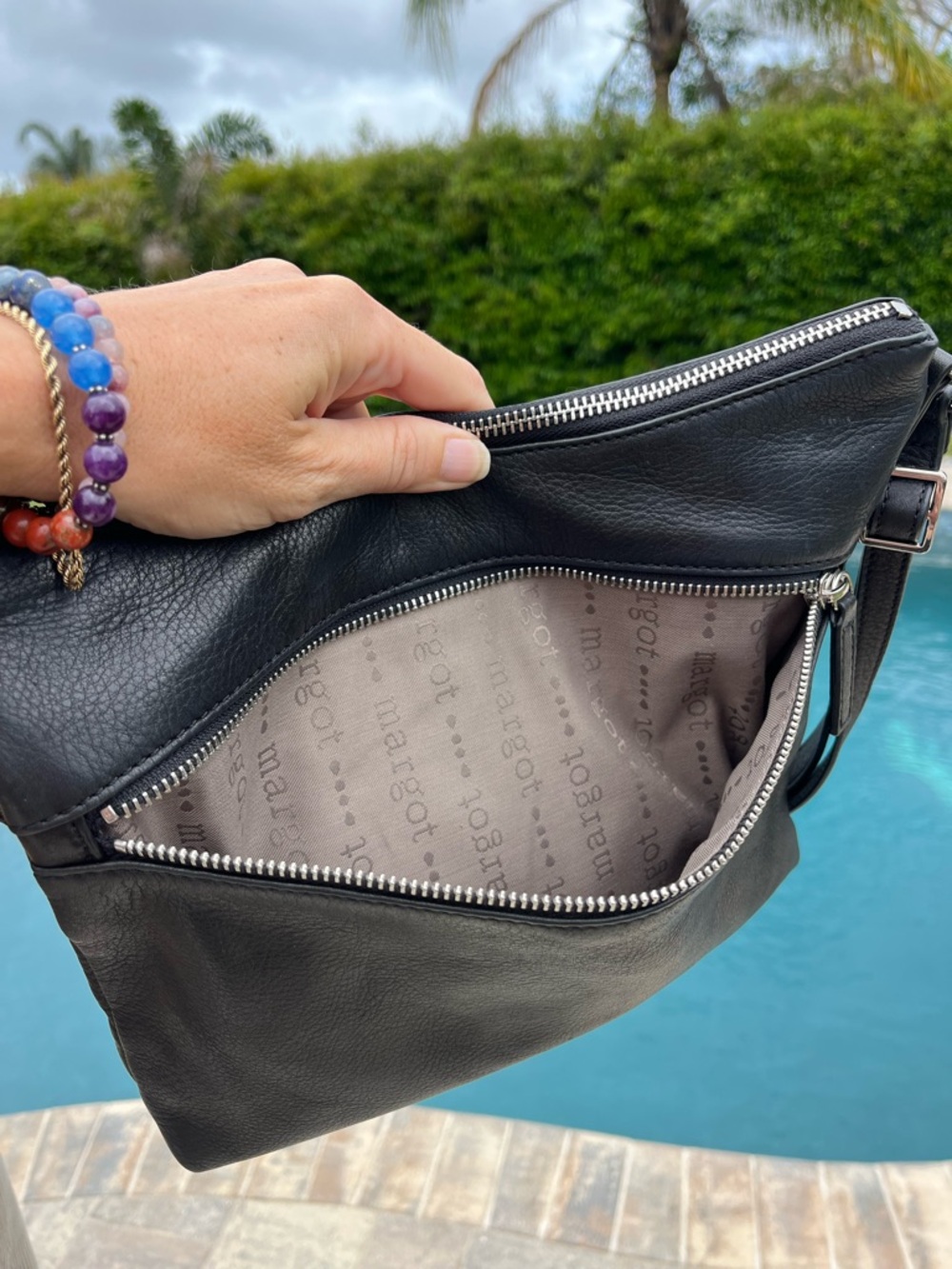 Margot Black Leather Crossbody/Shoulder Bag - Picture 6 of 15